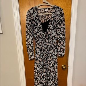 Floral printed midi dress